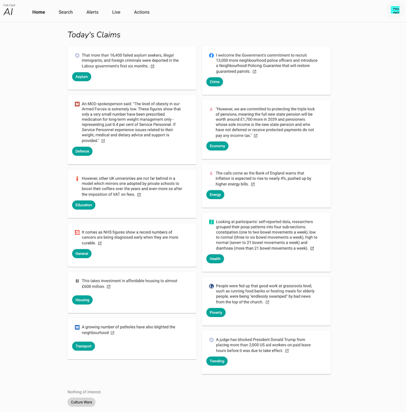 AI analyzing content